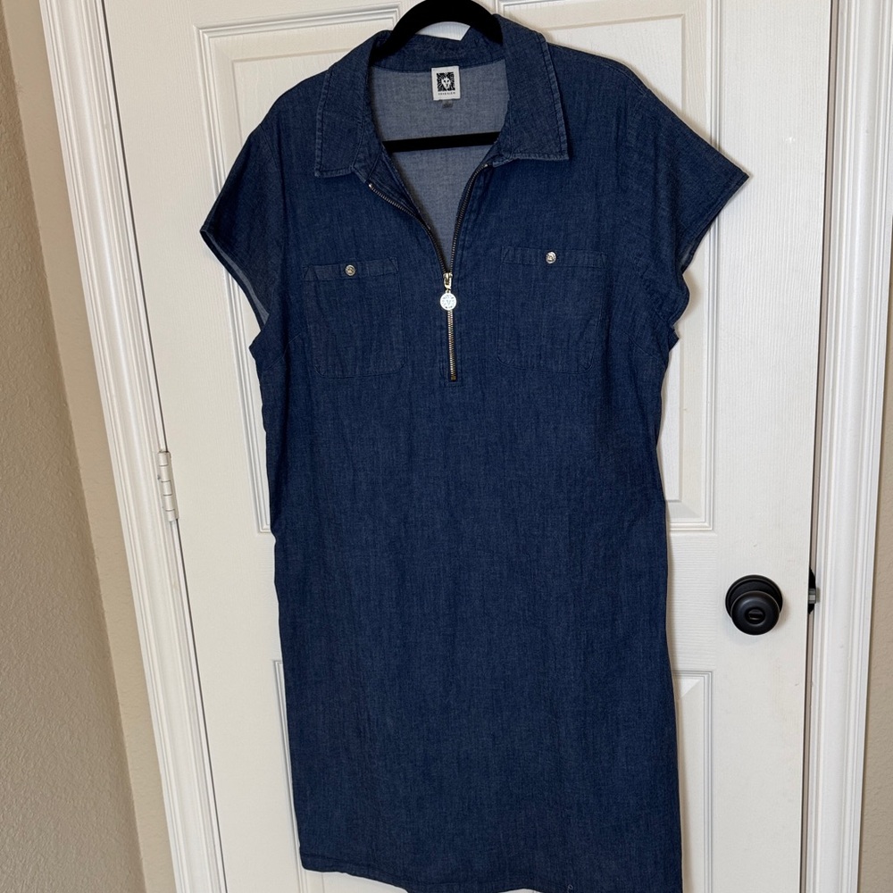 ANNE KLEIN Dress‎ Knee Length Cotton and Elastane For Work /Casual Wear Size 2X